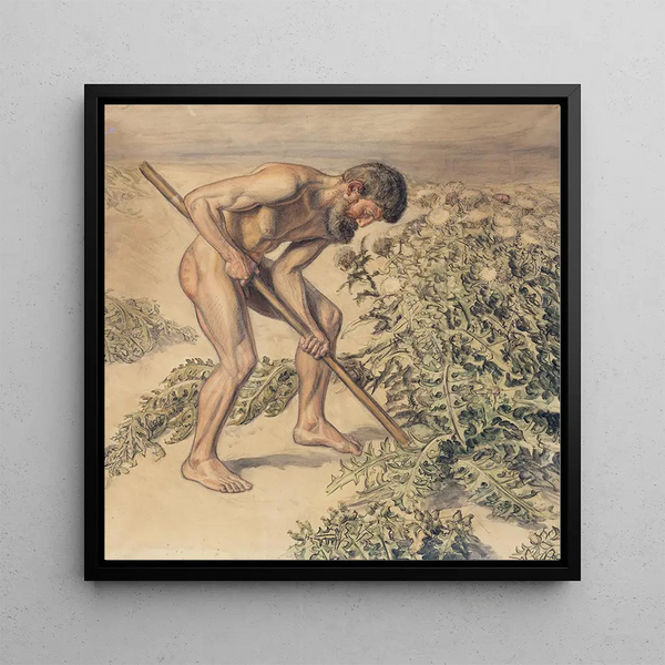 Adam dessinant un chardon - Joakim Skovgaard