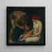 Adam ja Eeva, Perhe - Franz von Stuck — kehystetty taideteos seinällä