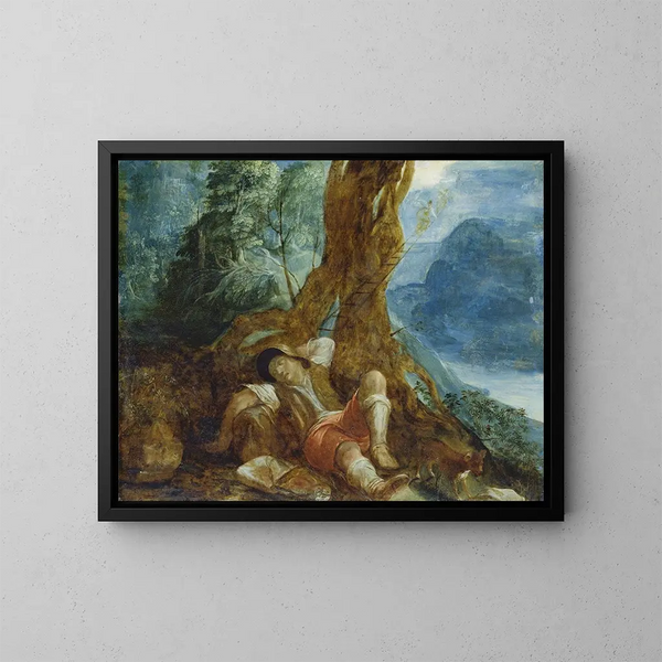 Unelman Jacob - Adam Elsheimer — kehystetty taideteos seinällä