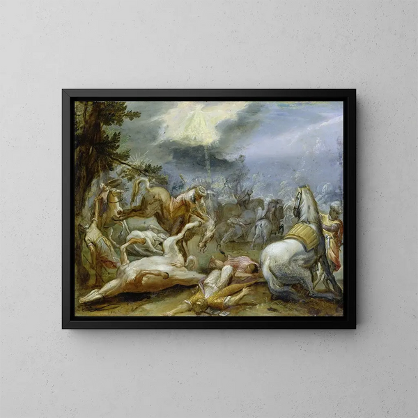 La Conversion de saint Paul - Adam Elsheimer — kehystetty taideteos seinällä