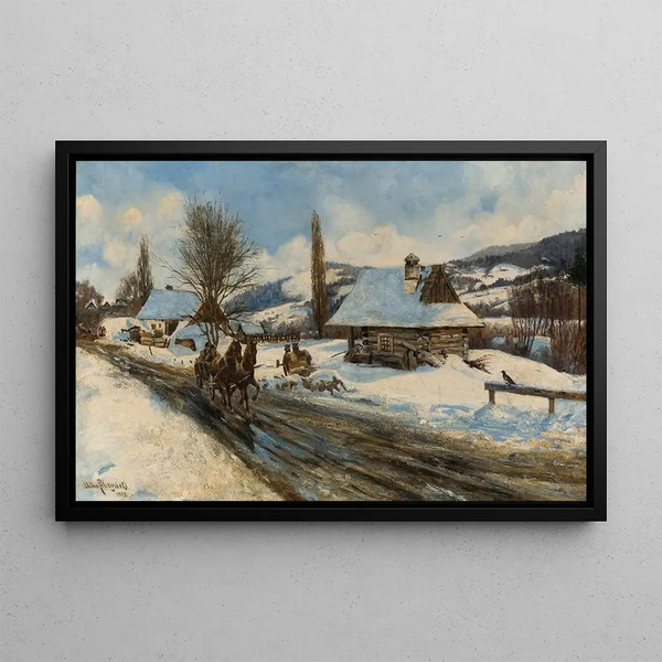 Adam Peczyski - View of a submontane village.webp