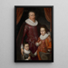 George Seton 8. Lord Seton ja 3. Wintonin kreivi 1584–1650 kuningasvastainen hänen poikiensa kanssa - Adam de Colone — kehystetty taideteos seinällä