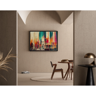 Tableau abstrait - Fusion Urbaine Chromatique