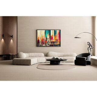 Tableau abstrait - Fusion Urbaine Chromatique