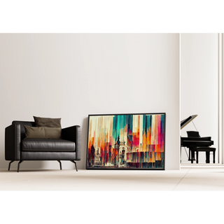 Tableau abstrait - Fusion Urbaine Chromatique