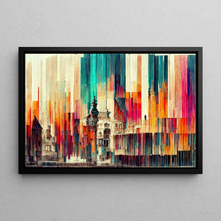 Tableau abstrait - Fusion Urbaine Chromatique