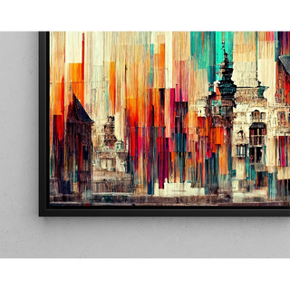 Tableau abstrait - Fusion Urbaine Chromatique