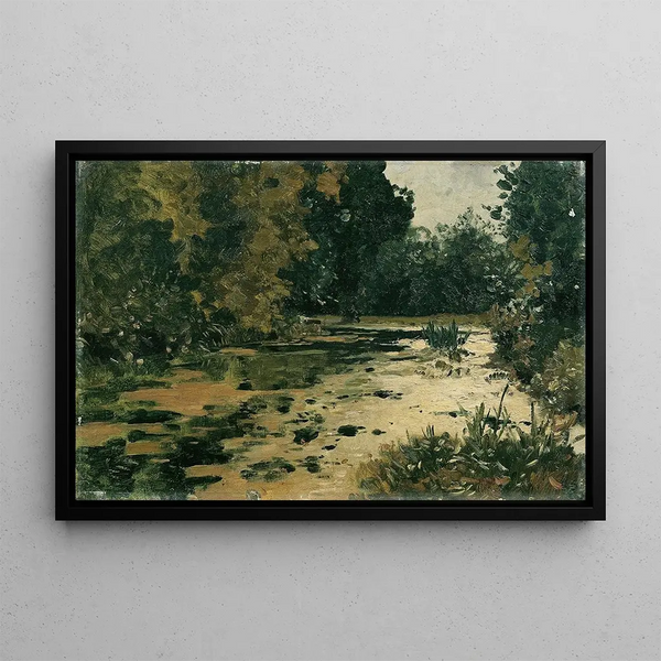 Temple forestier Waldbach - Adolf Ditscheiner — kehystetty taideteos seinällä