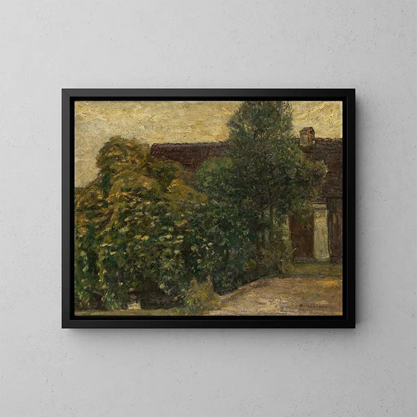 Bûche devant la maison - Adolf Hölzel — kehystetty taideteos seinällä