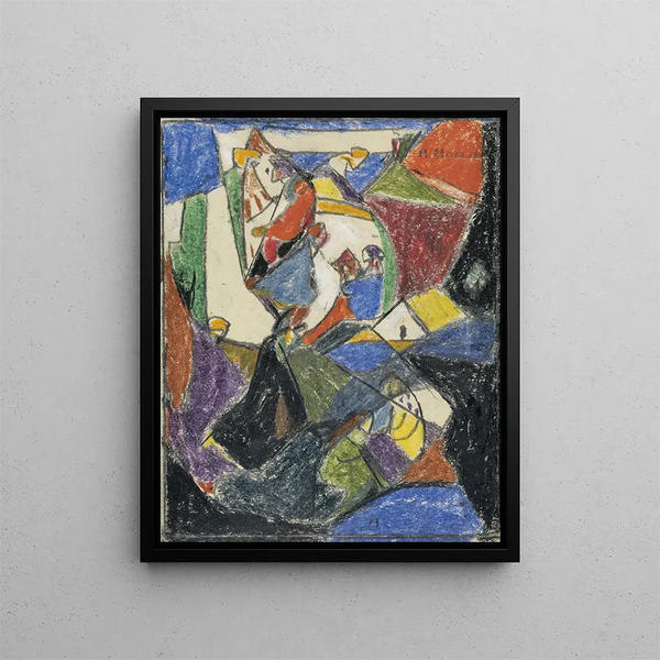 Composition - Adolf Hölzel — kehystetty taideteos seinällä