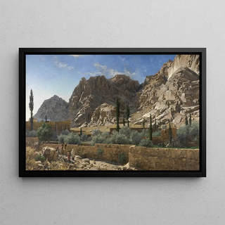 Adolf Meckel von Hemsbach - The Saint Catherine Monastery in Sinai.webp