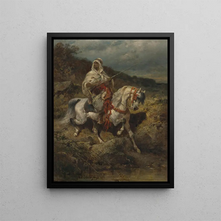 Adolf Schreyer - Mounted arab.webp
