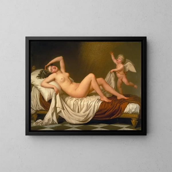Dana et la pluie d'or - Adolf Ulrik Wertmüller — kehystetty taideteos seinällä