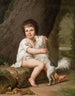 Portrait du jeune Henri Bertholet Campan 1784-1821 avec la chienne Aline - Adolf Ulrik Wertmüller — näkymä teoksesta