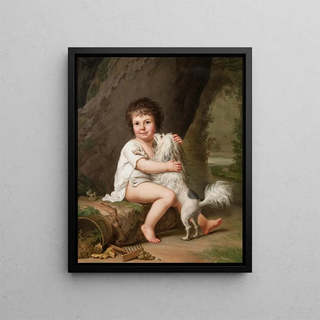 Adolf Ulrik Wertmller - Portrait of the young Henri BertholetCampan 17841821 with the dog Aline.webp