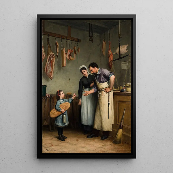 Jotakin kissalle - Adolf von Becker — kehystetty taideteos seinällä