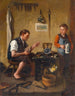 Suutarin luona – Adolf Werner — öljymaalaus suutarin verstaasta