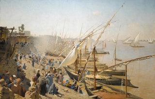 Adolf von Meckel - The Nile at Bulak.webp
