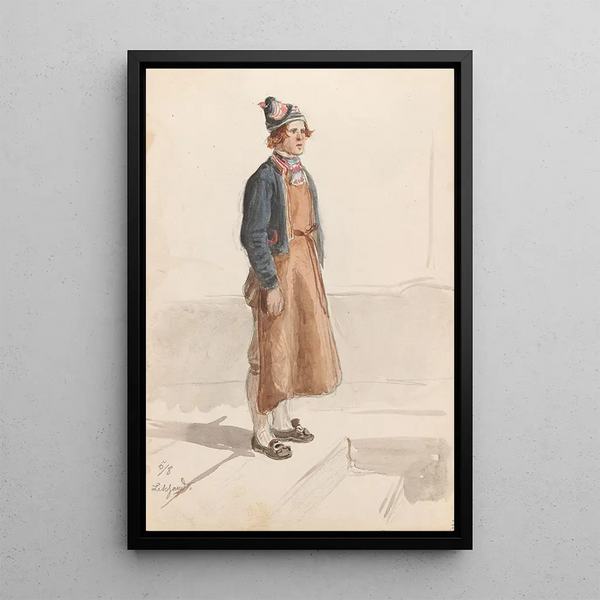 Adolph Tidemand - Draktstudie Leksand.webp