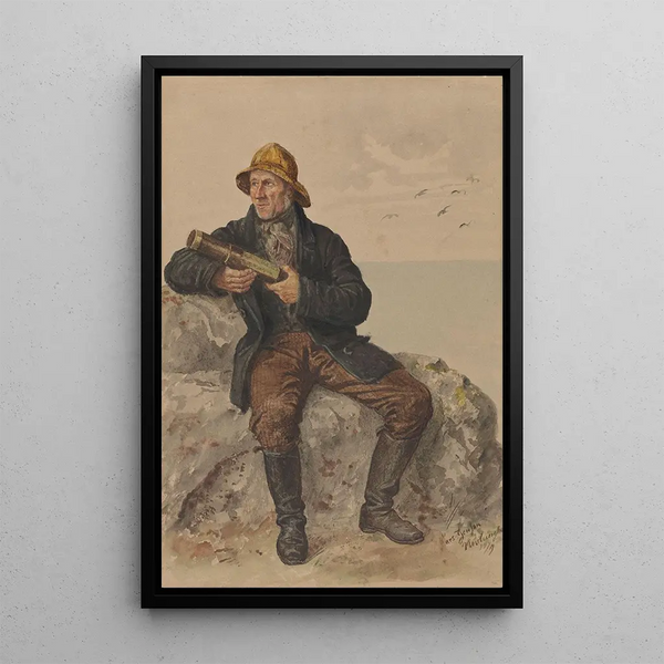 Lars Jensen Nevlunghavn - Adolph Tidemand — kehystetty taideteos seinällä