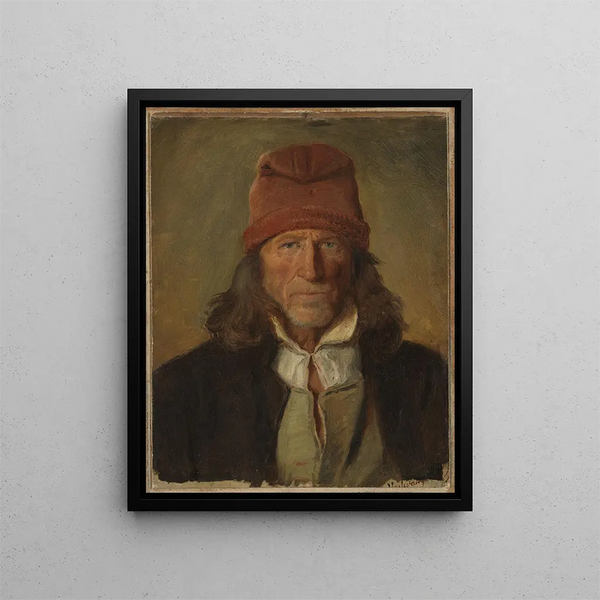 Adolph Tidemand - Portrait of a Farmer from Vossevangen.webp