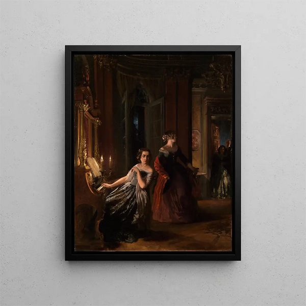 Le Strung - Adolph von Menzel — kehystetty taideteos seinällä