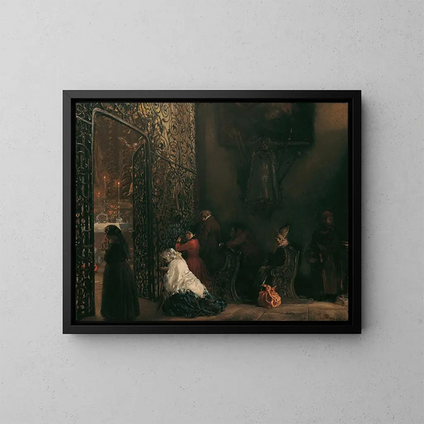 Frise - Adolph von Menzel — kehystetty taideteos seinällä