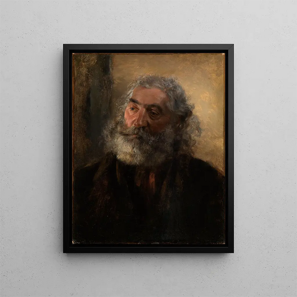 tutkimus pään - Adolph von Menzel — kehystetty taideteos seinällä