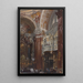 Innsbruckin Pyhän Jaakobin kirkon sisämaalaus - Adolph von Menzel — kehystetty taideteos seinällä