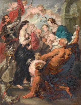 Adolphe Lonard De Mol - Madonna Accompanied by Saints.webp