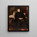 Portrait d'une dame - Adolphe Monticelli — kehystetty taideteos seinällä
