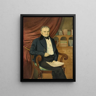Adolphus H A Wing - Portrait of Seated Man with Newspaper.webp