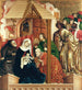 Adoration des Mages Les ailes de l'autel de Wurzach - Hans Multscher — näkymä teoksesta