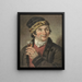 Portrait d'Adriaan de Lelie coiffé d'une casquette - Adriaan de Lelie — kehystetty taideteos seinällä