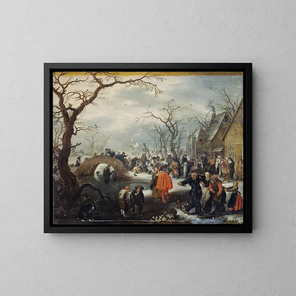Mardi gras à la campagne - Adriaen Pietersz van de Venne — kehystetty taideteos seinällä