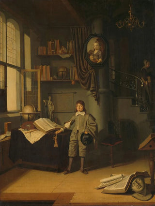 Adriaen van Gaesbeeck - Young Man in a Study.webp