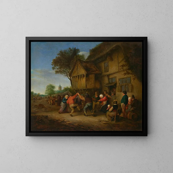 Une kermesse - Adriaen van Ostade — kehystetty taideteos seinällä