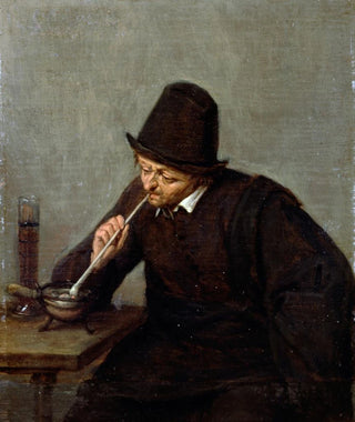 Adriaen van Ostade - A Man Smoking.webp