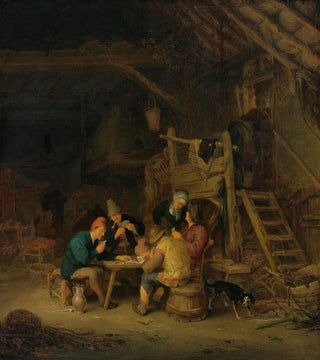 Adriaen van Ostade - Four Card Players In A Rustic Interior.webp