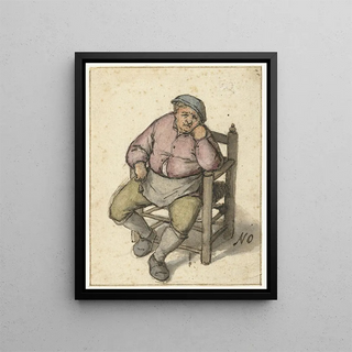 Adriaen van Ostade - Seated Man with a Pipe.webp