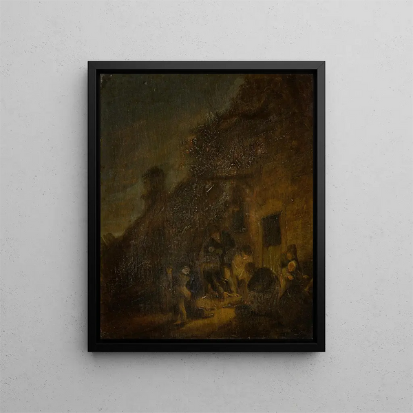 Adriaen van Ostade - Slaughtering a Pig by Torchlight.webp