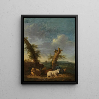 Adriaen van de Velde - Landscape with Sheep and a Sleeping Shepherd.webp