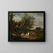 Le joueur de flûte - Adriaen van de Velde — kehystetty taideteos seinällä
