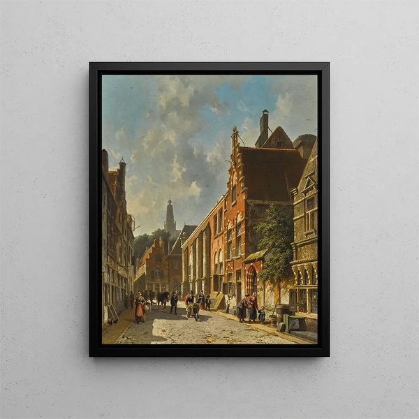 Vilkas kesäkatu - Adrianus Eversen — kehystetty taideteos seinällä