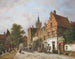 Delft avec le Prinsenhof au loin - Adrianus Eversen — näkymä teoksesta