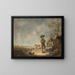 Bergers jouant de la flûte - Aelbert Cuyp — kehystetty taideteos seinällä