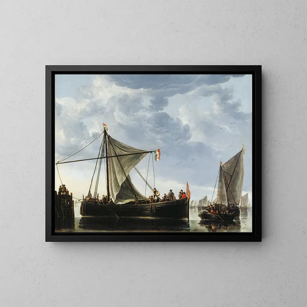 Le bateau du passage - Aelbert Cuyp — kehystetty taideteos seinällä