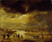 Une scène d'hiver - Aert van der Neer — näkymä teoksesta