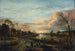 Maisemamaalaus auringonlaskussa - Aert van der Neer — näkymä teoksesta