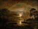 Lumière de lune sur une rivière néerlandaise - Aert van der Neer — näkymä teoksesta